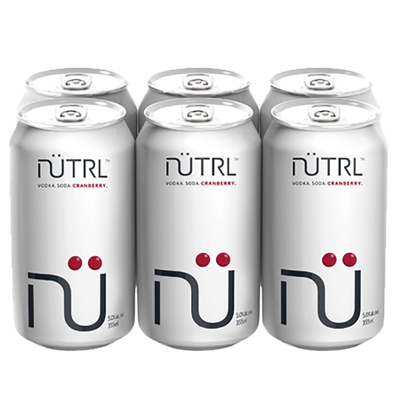 Nutrl Vodka Soda - Cranberry 6pk